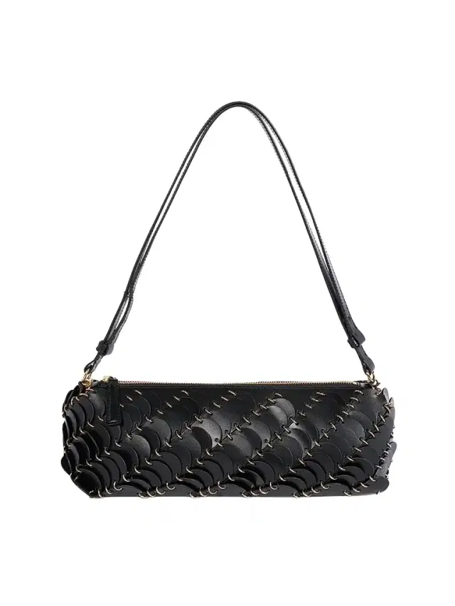 Rabanne Women's Leather Shoulder Bag - Black Light Gold