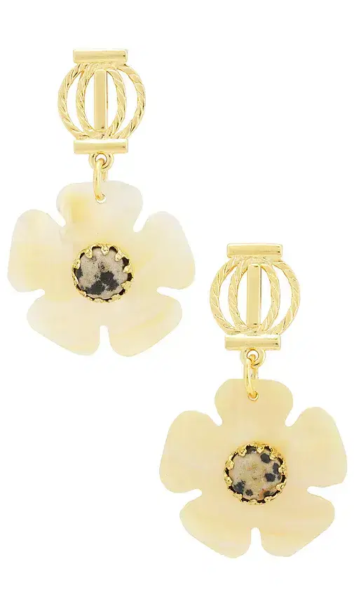 Brinker + Eliza Brinker + Eliza Moonflower Earrings