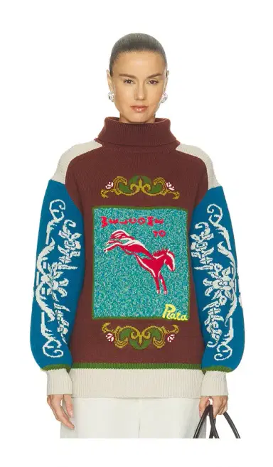 ALÉMAIS Lasso Patchwork Knit Sweater | Thumbnail 1 ALÉMAIS Lasso Patchwork Knit Sweater | Thumbnail 1
