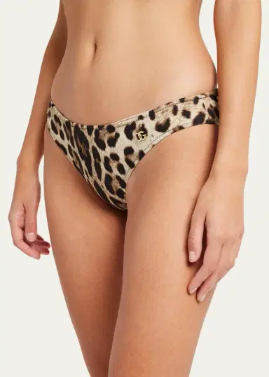 Dolce & Gabbana Leopard-Print Bikini Bottoms | Thumbnail 4 Dolce & Gabbana Leopard-Print Bikini Bottoms | Thumbnail 4