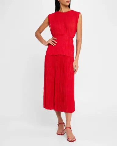 Proenza Schouler White Label Lyra Pleated Jersey Top | Thumbnail 2