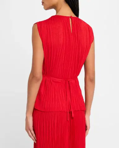 Proenza Schouler White Label Lyra Pleated Jersey Top | Thumbnail 3
