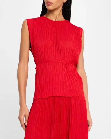 Proenza Schouler White Label Lyra Pleated Jersey Top | Thumbnail 4