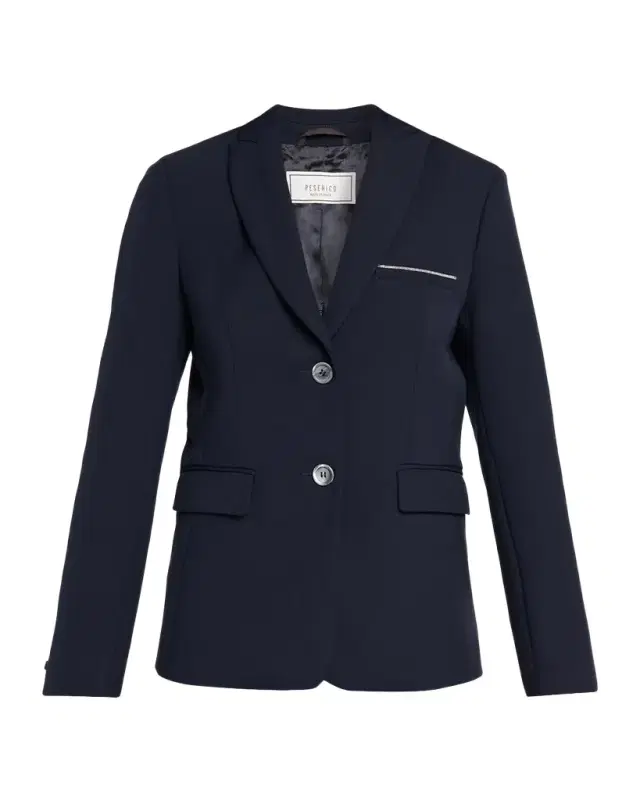 PESERICO Single-Breasted Punto Luce Blazer