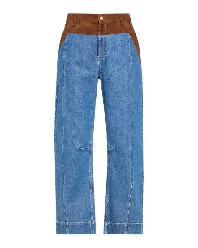 Cinq à Sept Dillon Suede Waist Jeans