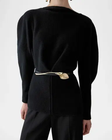 Carolina Herrera Calla Lily Leather Belt | Thumbnail 2