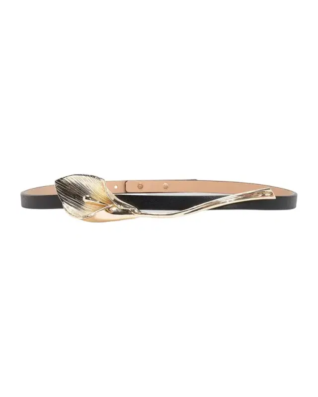Calla Lily Leather Belt