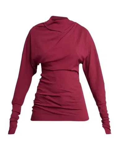 Proenza Schouler Golda Gauze Draped Long-Sleeve Top | Thumbnail 1