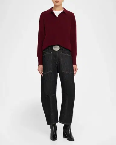 Nili Lotan Jovan Cashmere Polo Sweater | Thumbnail 2