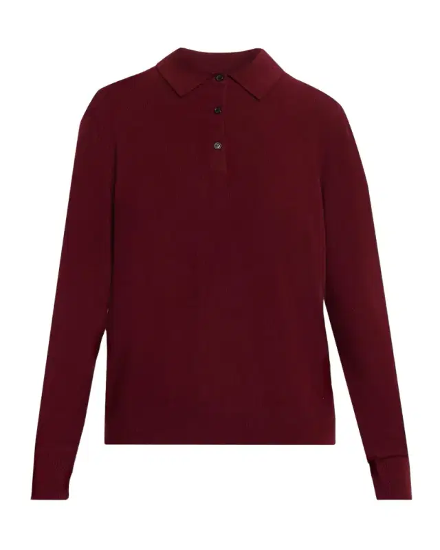 Nili Lotan Jovan Cashmere Polo Sweater