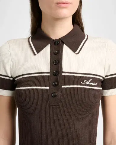 AMIRI Logo-Embroidered Colorblocked Polo Top | Thumbnail 5 AMIRI Logo-Embroidered Colorblocked Polo Top | Thumbnail 5