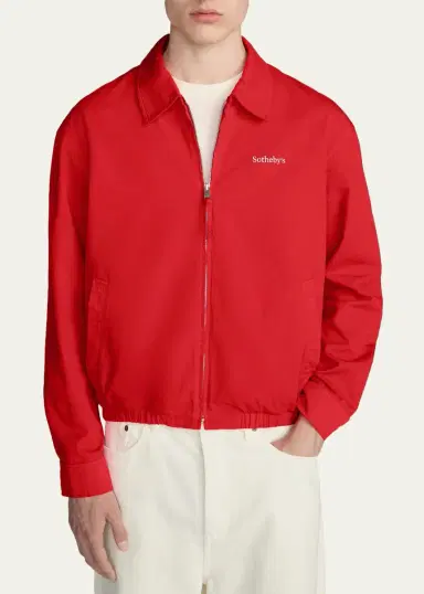 Frame Men's x Sotheby's Cotton Zip-Up Bomber Jacket | Thumbnail 4