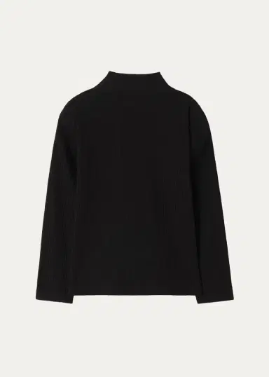 Burberry Girl's Florentina Check Tape Long-Sleeve Top, Size 4-14 | Thumbnail 2