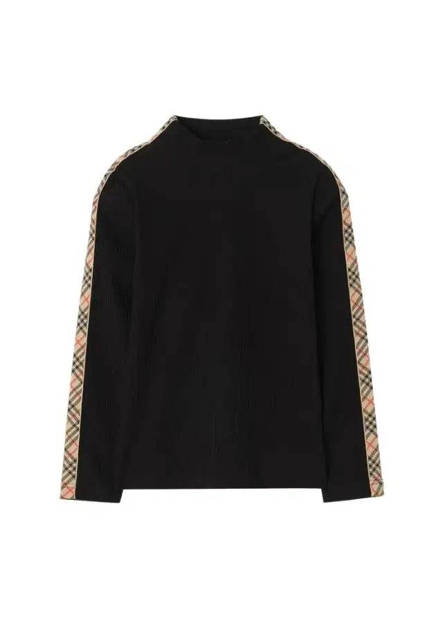 Burberry Girl's Florentina Check Tape Long-Sleeve Top, Size 4-14