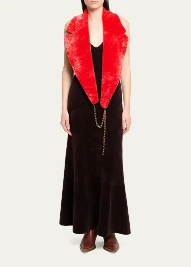 Gabriela Hearst Lady Hall Cashmere-Silk Plush Knit Maxi Slip Dress | Thumbnail 2