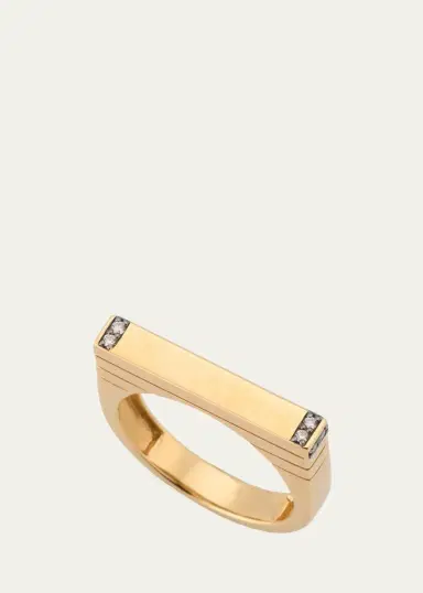 Sorellina 18K Bar Ring with Diamonds | Thumbnail 3
