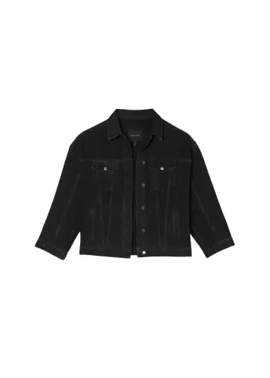 Marc Jacobs Bow Oversized Denim Trucker Jacket | Thumbnail 1 Marc Jacobs Bow Oversized Denim Trucker Jacket | Thumbnail 1