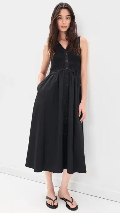 La Ligne aeva Midi Dress Black | Thumbnail 2 La Ligne aeva Midi Dress Black | Thumbnail 2