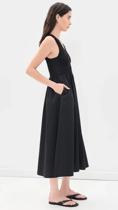 La Ligne aeva Midi Dress Black | Thumbnail 4 La Ligne aeva Midi Dress Black | Thumbnail 4