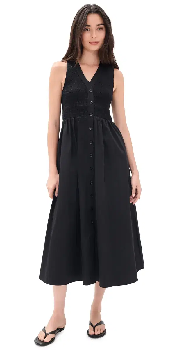 La Ligne aeva Midi Dress Black