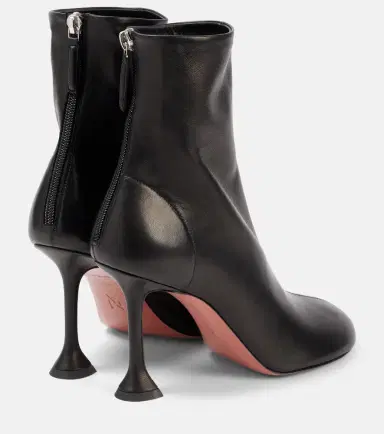 Amina Muaddi Iris 95 leather ankle boots | Thumbnail 2