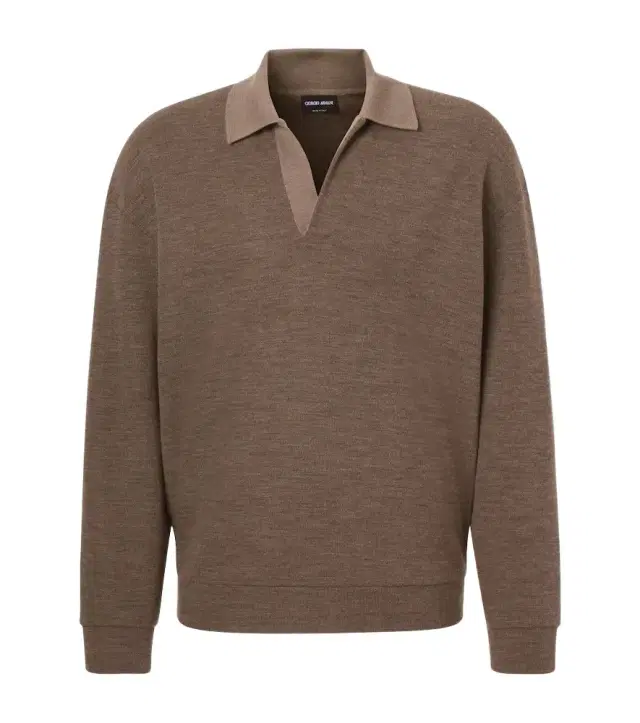 Giorgio Armani Virgin wool polo sweater