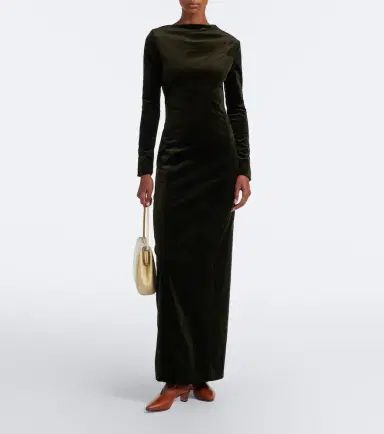 Jil Sander Cotton velvet gown | Thumbnail 4