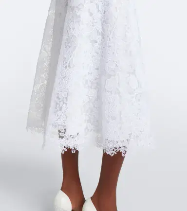 Carolina Herrera Floral guipure lace midi dress | Thumbnail 3 Carolina Herrera Floral guipure lace midi dress | Thumbnail 3