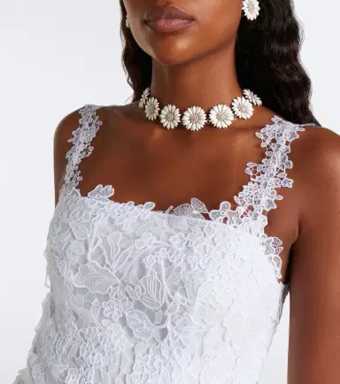 Carolina Herrera Floral guipure lace midi dress | Thumbnail 5 Carolina Herrera Floral guipure lace midi dress | Thumbnail 5