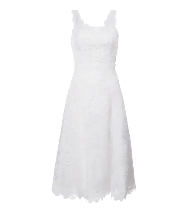 Floral guipure lace midi dress
