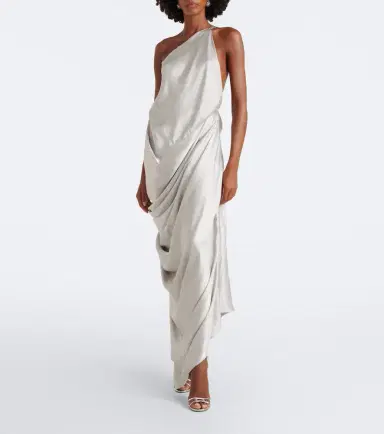 Vivienne Westwood Glossa draped one-shoulder satin maxi dress | Thumbnail 2