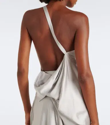 Vivienne Westwood Glossa draped one-shoulder satin maxi dress | Thumbnail 3