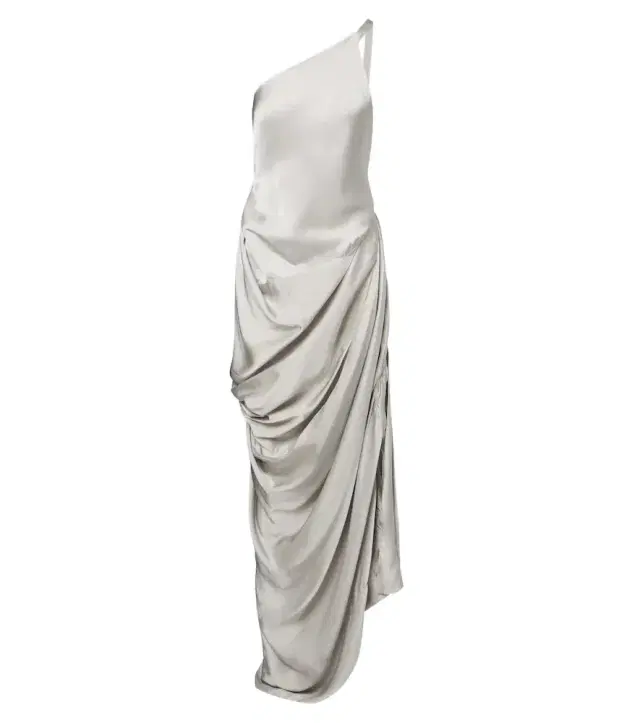 Vivienne Westwood Glossa draped one-shoulder satin maxi dress