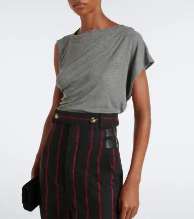 Vivienne Westwood Hebo asymmetric ribbed-knit top | Thumbnail 4