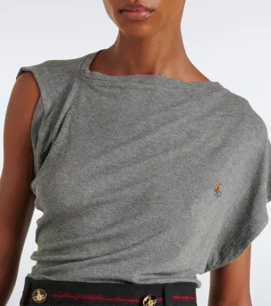 Vivienne Westwood Hebo asymmetric ribbed-knit top | Thumbnail 5