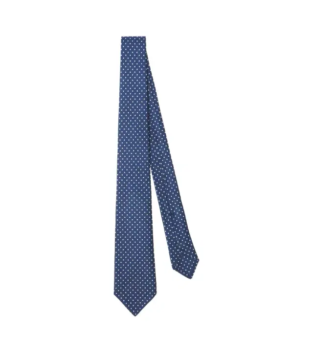 Kiton Polka-dot silk tie