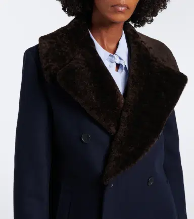 Polo Ralph Lauren Shearling-trimmed wool coat | Thumbnail 5