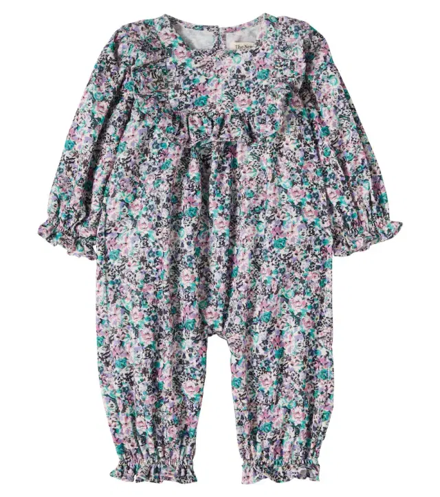 THE NEW SOCIETY Baby Ashby floral cotton jumpsuit