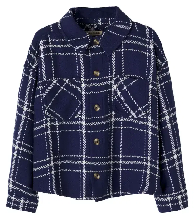 THE NEW SOCIETY Boone checked cotton overshirt