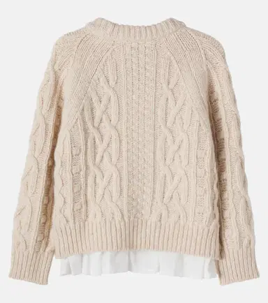 THE NEW SOCIETY Echo layered wool-blend sweater | Thumbnail 2