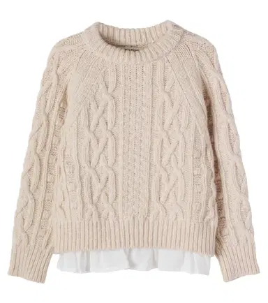 THE NEW SOCIETY Echo layered wool-blend sweater | Thumbnail 1