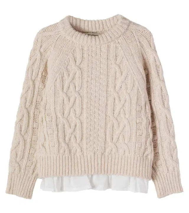 THE NEW SOCIETY Echo layered wool-blend sweater