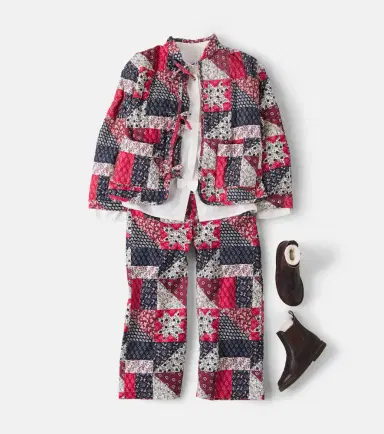 THE NEW SOCIETY Patchwork cotton pants | Thumbnail 2