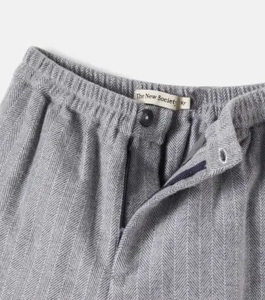 THE NEW SOCIETY Cliff herringbone cotton pants | Thumbnail 4
