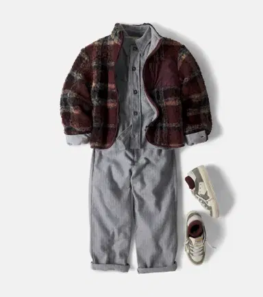 THE NEW SOCIETY Cliff herringbone cotton shirt | Thumbnail 2