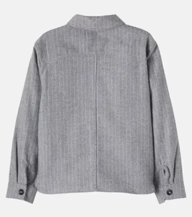 THE NEW SOCIETY Cliff herringbone cotton shirt | Thumbnail 4