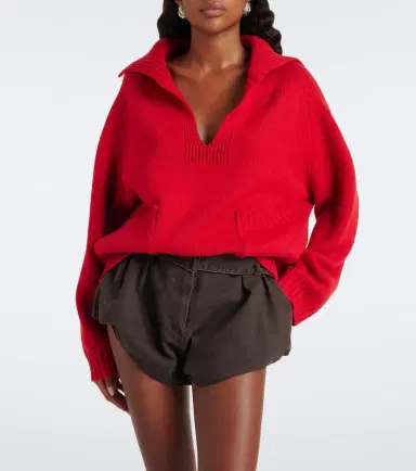 Magda Butrym Wool and cashmere polo sweater | Thumbnail 5 Magda Butrym Wool and cashmere polo sweater | Thumbnail 5