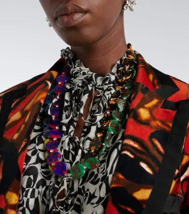 Dries Van Noten Printed cotton-blend blazer | Thumbnail 5 Dries Van Noten Printed cotton-blend blazer | Thumbnail 5