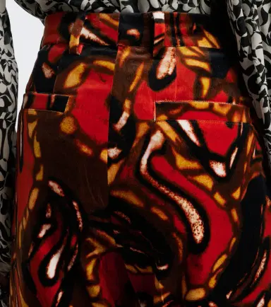 Dries Van Noten Printed cotton-blend wide-leg pants | Thumbnail 4 Dries Van Noten Printed cotton-blend wide-leg pants | Thumbnail 4