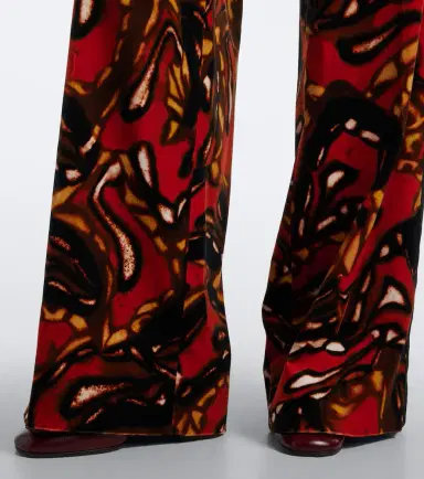 Dries Van Noten Printed cotton-blend wide-leg pants | Thumbnail 6 Dries Van Noten Printed cotton-blend wide-leg pants | Thumbnail 6